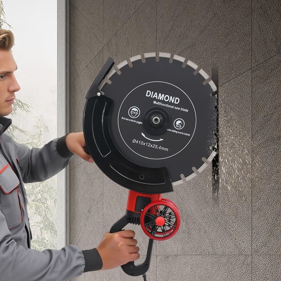 16'' Electric Concrete Saw Wet/Dry Saw Cutter with Water Pump and Blade 5800W for Cutting Stone