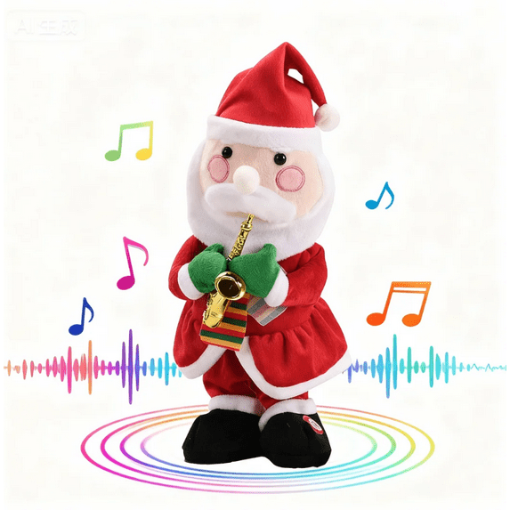 16" Electric Snowman with Singing and Dancing, Christmas Animatronics Musical Snowman, Christmas Doll for Xmas Gift, Pet Toys, Christmas Decorations, Christmas Decor, Christmas Gifts,Santa Claus