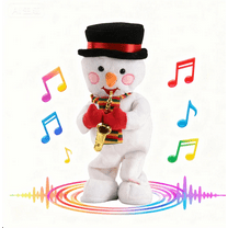 16" Electric Snowman with Singing and Dancing, Christmas Animatronics Musical Snowman, Christmas Doll for Xmas Gift, Pet Toys, Christmas Decorations, Christmas Decor, Christmas Gifts,Snowman
