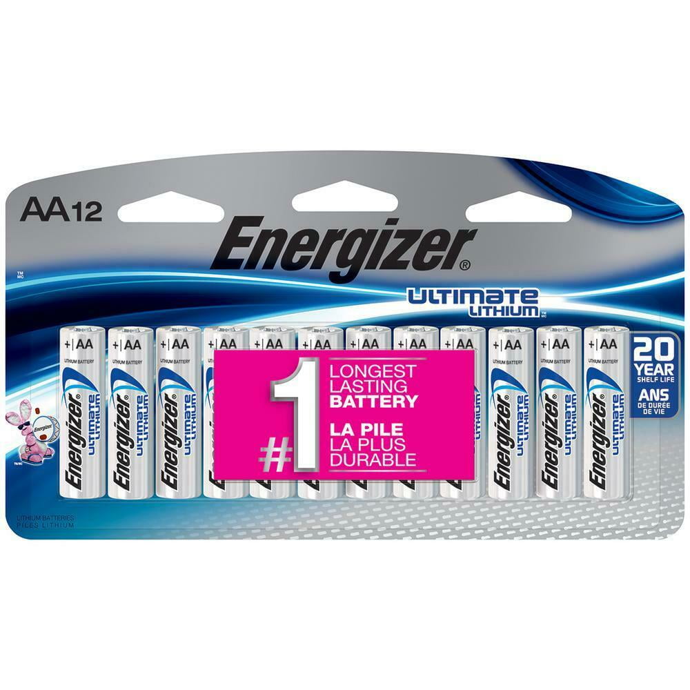 16 Energizer AA Ultimate Lithium Batteries- one 12 pack and one 4 pack L91BP