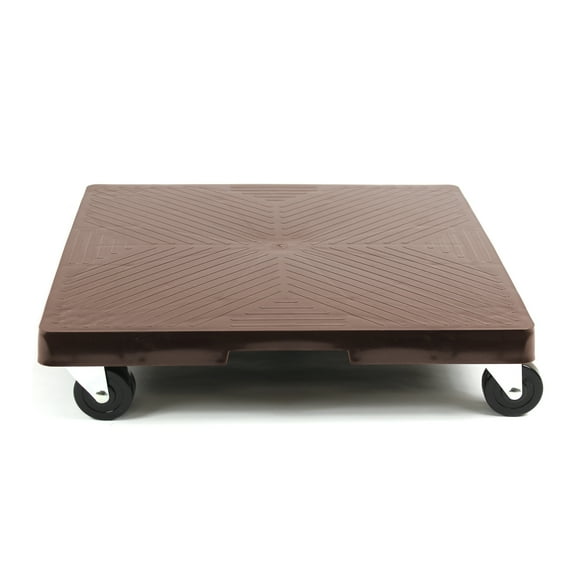 16" Espresso Square Plant Dolly
