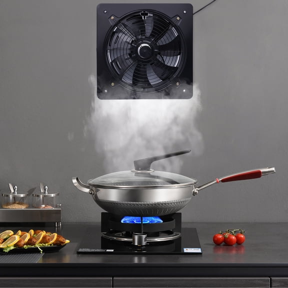 16'' Explosion Proof Exhaust Fan,2800RPM 4700CFM Industrial Axial Flow Fan Utility Blower Ventilator Fan Extractor Factory Extraction Ventilation for Garage Shops Kitchen 300W