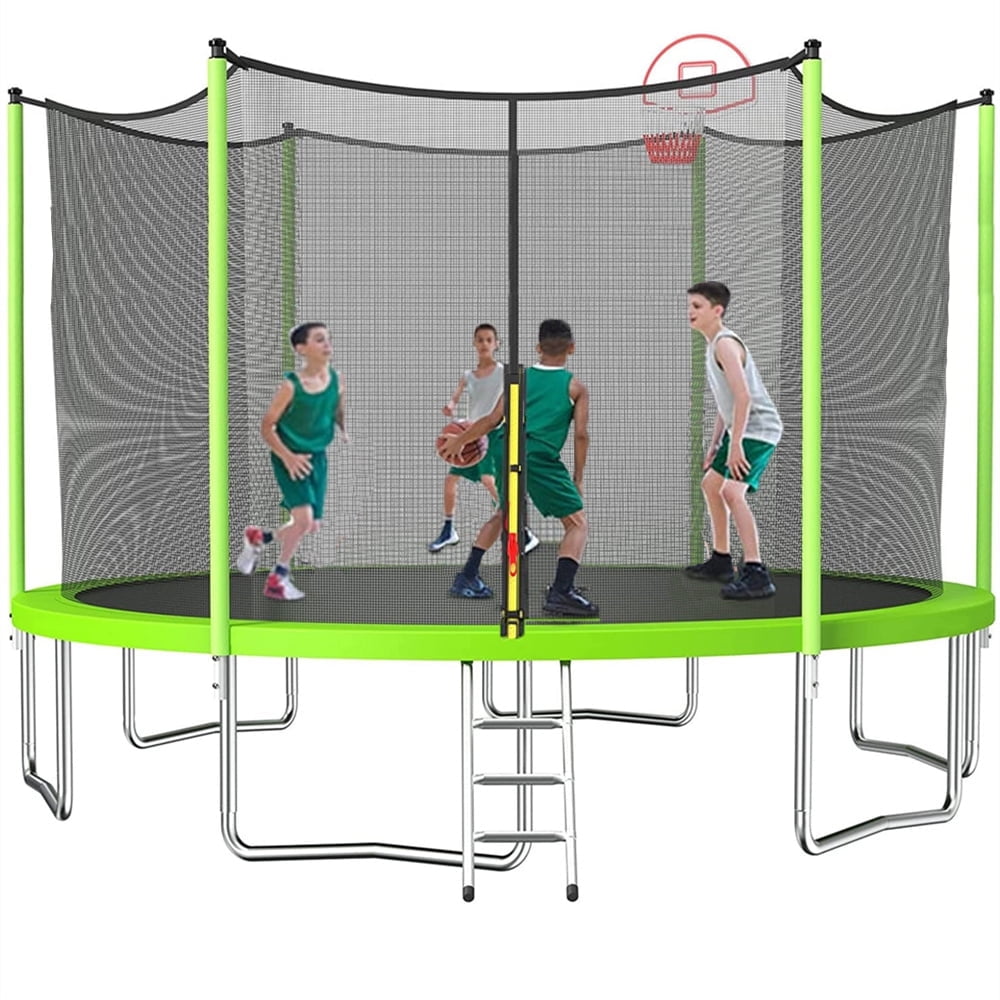 16 FT Outdoor Trampoline for Kids and Adults, SEGMART Family Trampoline