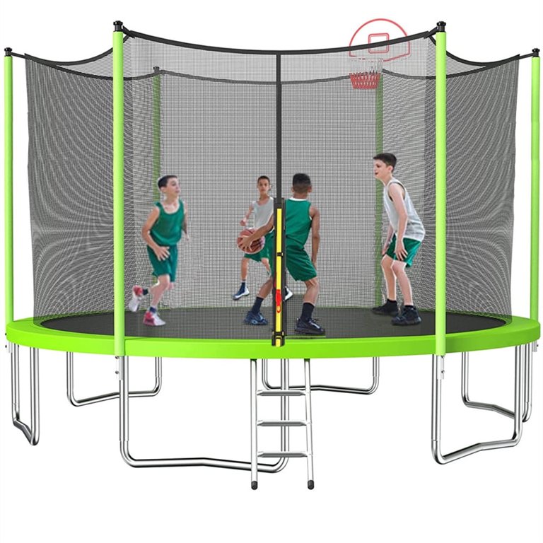 16 FT Outdoor Trampoline for Kids and Adults SEGMART Family