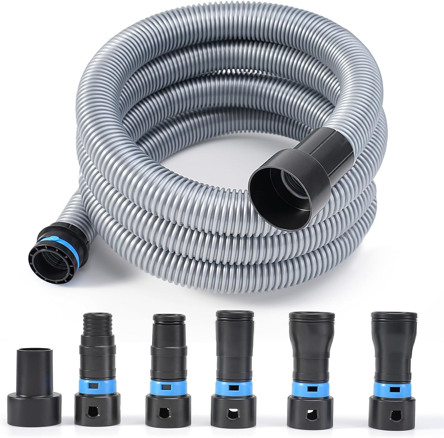 Social Tools Extension 16 FT Shop Vac Hose Kit 2-1/4