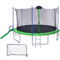 thumbnail image 1 of 16 FT Trampoline with Safe Enclosure Net and 6 W-Shaped Legs, 280 lbs Capacity and Double-Door Desigh, Outdoor Fitness Trampoline with Waterproof Jump Mat Ladder for Indoor Park Kindergarte, 1 of 9