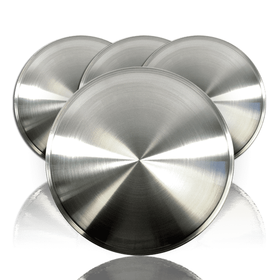 16" FULL MOON HOT ROD RACING DISC HUB CAPS SOLID WHEEL COVERS RIMS New Set of 4