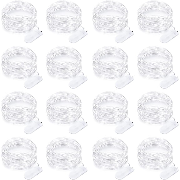16   Fairy Lights  Operated String Lights 10  30   Twinkle Lights Mason Jar Lights  Wire Firefly Lights for Christmas Party Wedding Patio White
