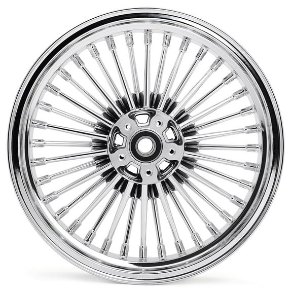 16" Fat Spoke Rear Wheel 16x3.5 for Harley Road King Softail Heritage Classic FLSTC 1984-2008 Chrome