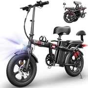 16 Fat Tire Electric Bicycle for Adults, 1000W Peak Motor, 48V 20AH, Up to 30-60 Miles & 30MPH for City & Outdoor Riding