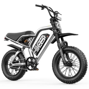 GlobalKeep 16" Fat Tire Electric Mountain Bike for Teenagers, Peak 1500W Motor, Dual Disc Brakes, 48V 15Ah Battery, UL2849