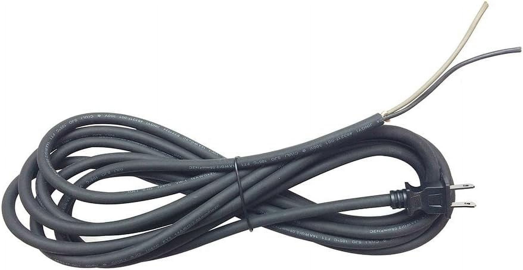 16 Feet 14 AWG SJO 2 Wire 125 Volt Electrical Cord