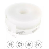 16-Feet Adhesive Silicone Door Seal Strip – Weather Stripping for Windows & Doors,Bottom Stopper for Insulation TIKA