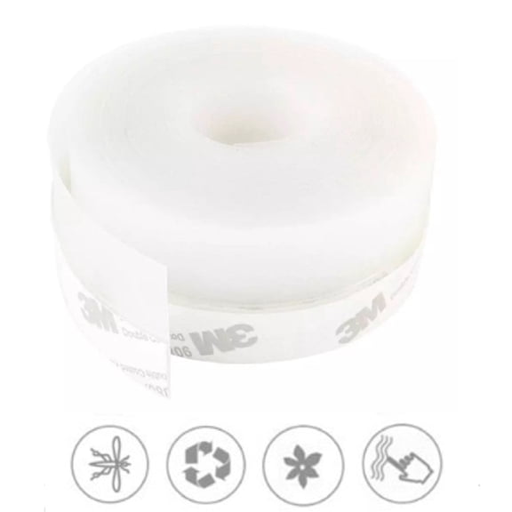 16-Feet Adhesive Silicone Door Seal Strip – Weather Stripping for Windows & Doors,Bottom Stopper for Insulation TIKA