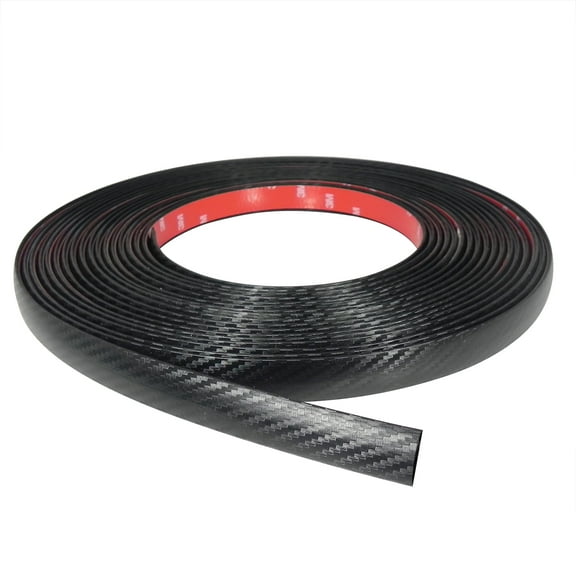 16 Feet Long Black Carbon Fiber Look Car SUV Truck Body Molding Trim. Made in...