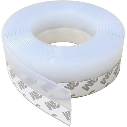 16 Feet Silicone Door Seal,Weather Stripping,Seal Strip Tape,Door Strip Bottom for Weatherproof Soundproof Adhesive Sealing Strip for Gaps of Windows and Doors (45MM,Transparent)