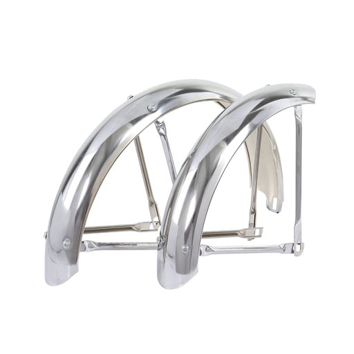 OG Lowrider 16" Bicycle Fender Set Classic Adjustable 68mm Chrome