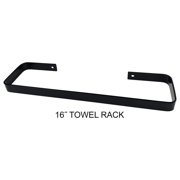 16" Fixture Mounted Towel Rack - Black