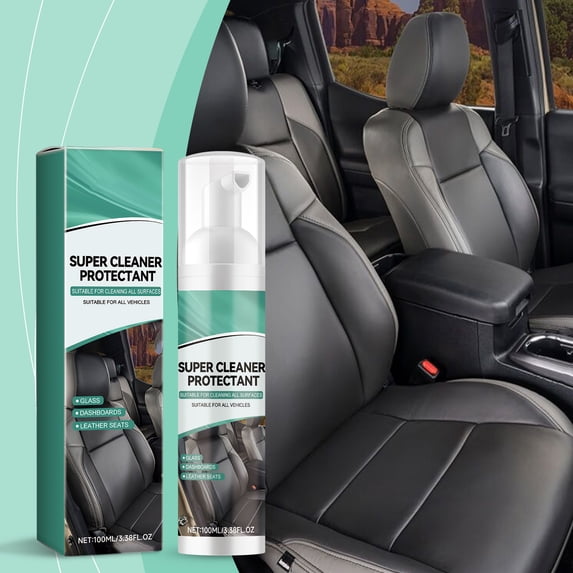 16 Fl Oz Multi-Engaging / Interactivectional Car Seat Cleaner Spray, Powerful Stain & Grime Remover with Gentle Formula, Quick-Drying, Suitable for Deep Cleaning Car Interiors, Leather & Fabric Seats