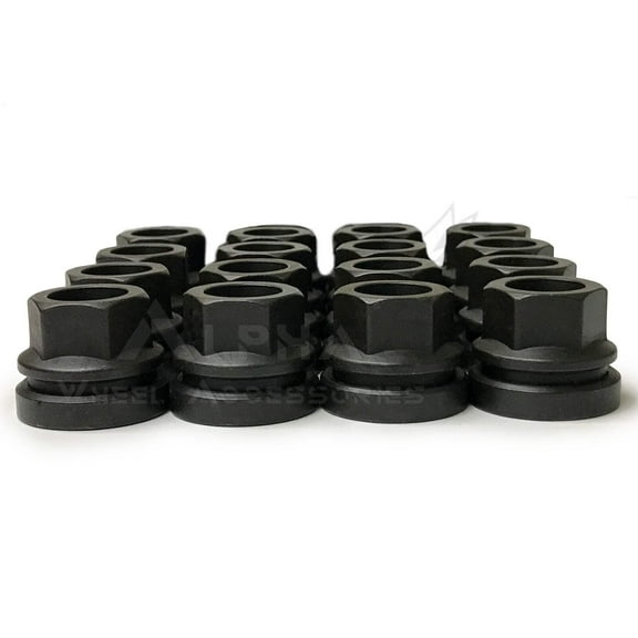 16 Flat Washer OEM Factory Style Lug Nuts 14x2.0 For 1999-2002 Ford F-250 F-350 Excursion 14X2