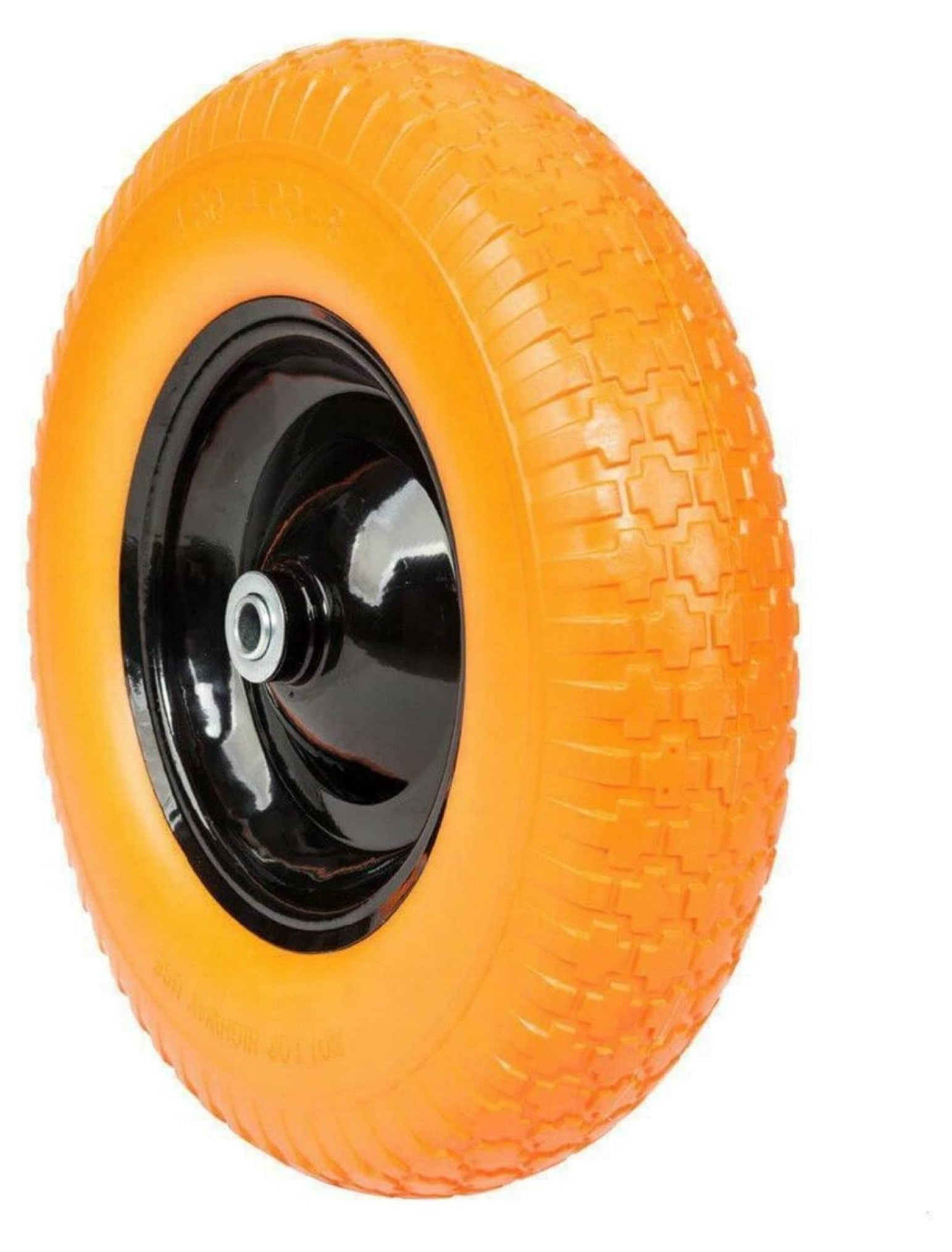 16" Flat Wheel Barrow Wheelbarrow Tire Solid Foam 5/8 Axle Cart Wagon