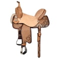 thumbnail image 1 of 16 Flex Tree Western Horse Saddle American Leather Barrel Trail Hilason, 1 of 8