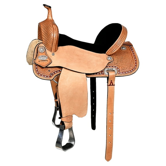 16 Flex Tree Western Horse Saddle American Leather Barrel Trail Hilason