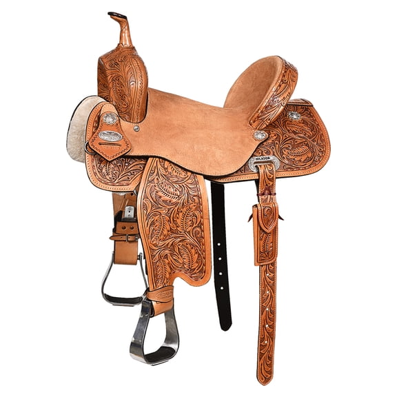16 Flex Tree Western Horse Saddle American Leather Barrel Trail Hilason