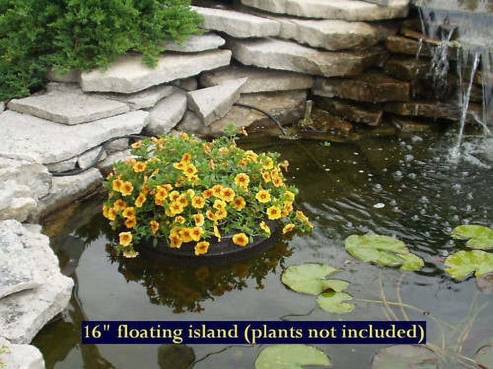 16" Floating Island Pond Planter for Water Gardens