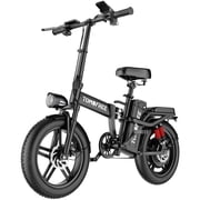 16" Folding Electric Bike for Adult, 400W Motor 19MPH Ebike, 48.1V 22.5Ah Battery, 27-31 Miles Long Range Ebike, Fat Tire E-Bike, All-Terrain Electric Bicycle, Full Suspension