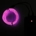 thumbnail image 1 of 16-Foot EL Wire Neon Rope Light USB Powered Flexible LED Decor - Cuttable Multi Scene Application Party(Purple), 1 of 5