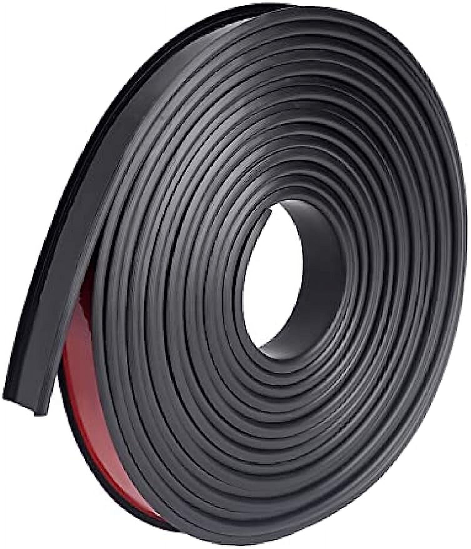 16 Ft Peel and Stick Trim Molding Black Self Adhesive Tile Edge Trim