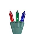 thumbnail image 1 of 16 Function 150 Count Multi Color Multicolor Christmas String Light Set with Green Wire - Lighted Length: 37.2 Feet, 1 of 2