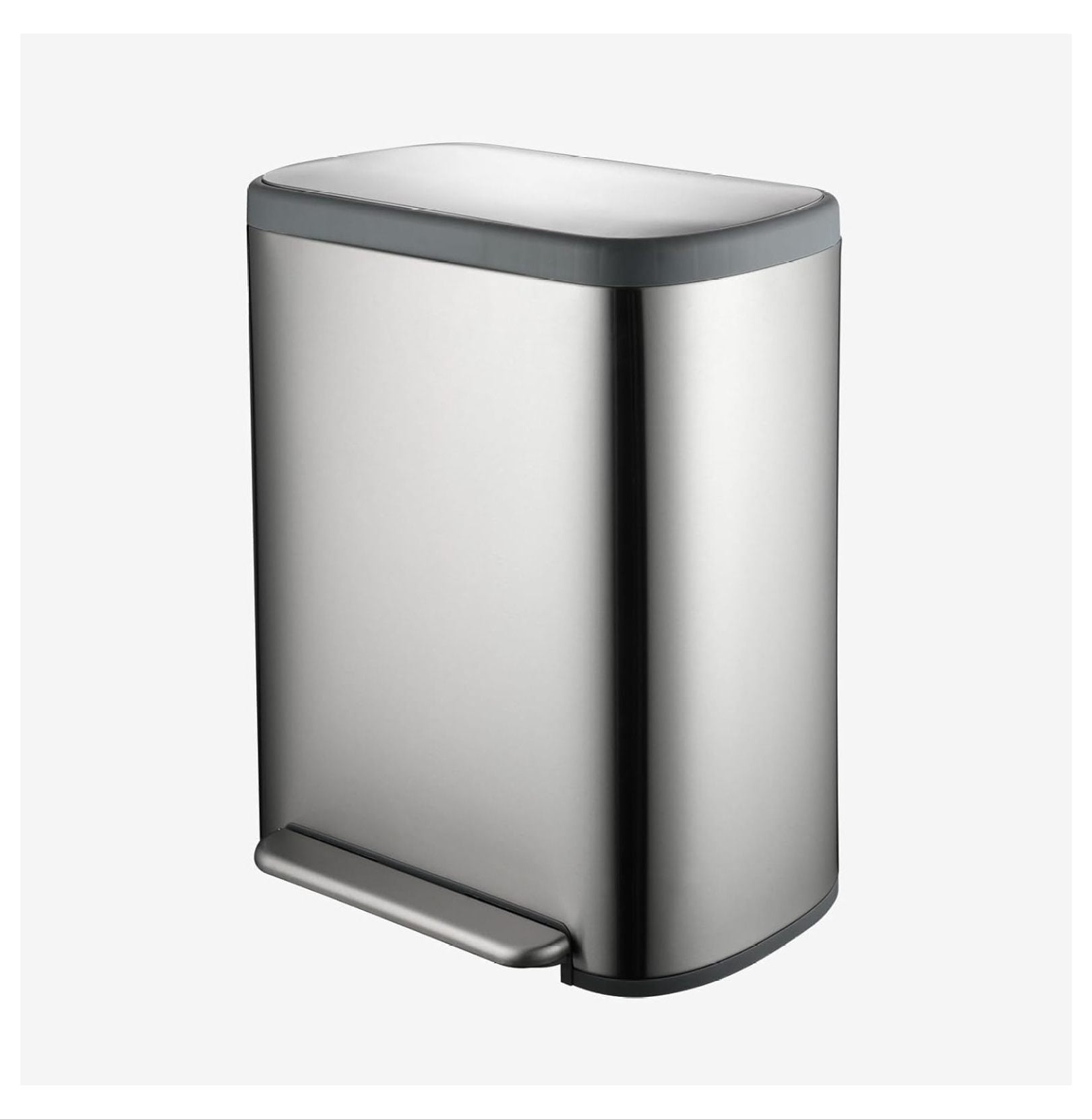 16 Gallon Dual Trash Can,60 Liter Trash Recycle Bin Combo with Soft