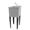 thumbnail image 1 of 16 Gallon Grey Utility Sink Chrome Finish Pull-Out Faucet, 1 of 9