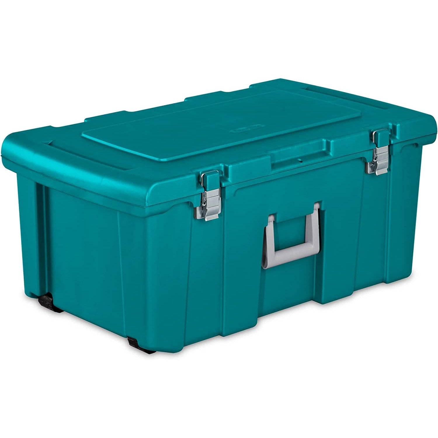'' 16 Gallon Lockable Storage Tote Footlocker Toolbox Container Box