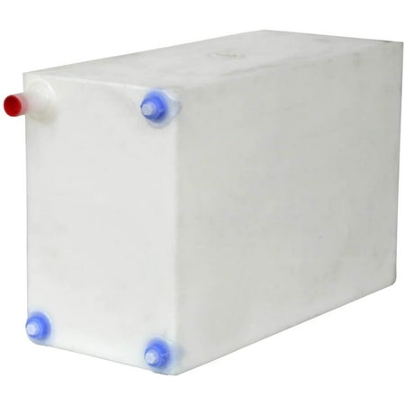 16 Gallon RV Fresh / Gray Water Tank - 24" x 15" x 10" - BPA Free Polyethylene (16 Gallon, White)