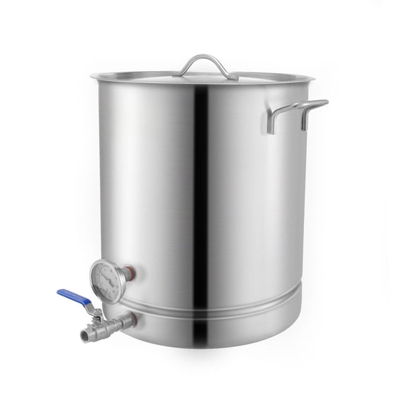 16 Gallon Stainless Steel Brew Kettle, Tri Ply Bottom