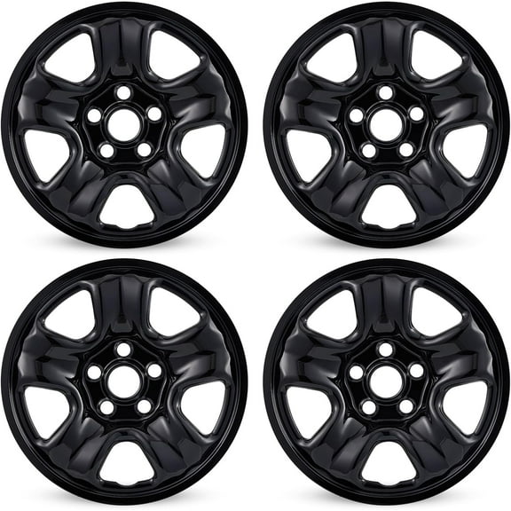 16'' Glossy Black ABS Wheel skins for 2012-2016 Honda CR-V; Wheel Covers; 4Pcs; 16 inch ; 4 Pack/Set
