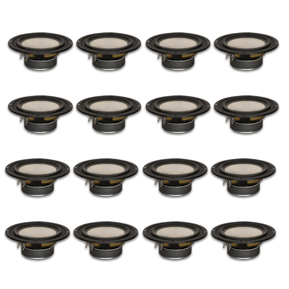 16 Goldwood Sound GW-S525/8 Poly Cone 5.25" Woofers 130 Watts each 8ohm Replacement Speakers