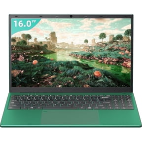Rumtuk 16" Green Laptop,16 GB RAM,1 TB SSD,Win 11 Pro/Office 2019,CPU 6500Y ,FHD IPS Display, Backlit KB, Fingerprint, USB 3.0, HDMI,WiFi, Bluetooth, Notebook PC Perfect for Work Study and Play