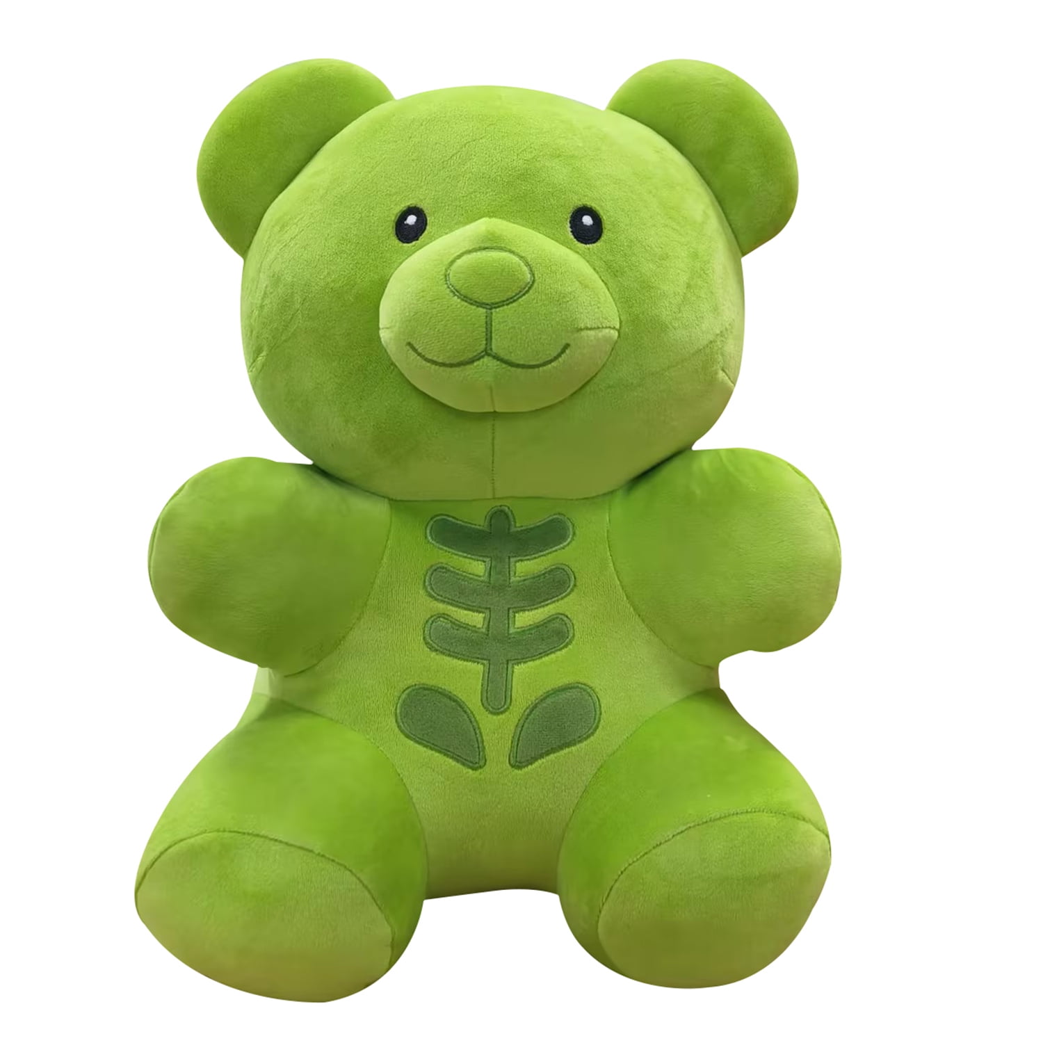 Skeleton Gummy Bear Plush, Green, 16