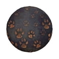 thumbnail image 1 of 16'' Grey Dog Paw Print Tire Cover, Universal Spare Wheel Covers, Dust-Proof, Water-Proof, Sun-Proof and Corrosion-Proof, 1 of 9