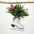 thumbnail image 1 of 16"H Sullivans Pine Filled Ice Skate Decor, Christmas Decor, Multicolored, 1 of 2
