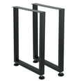 thumbnail image 1 of 16" H x 18" W Metal Table Legs, Adjustable Furniture Legs, Table Legs Replacement Heavy Duty Square Tube Desk Legs Furniture Legs for Coffee Table, Dining Table, 1 of 7