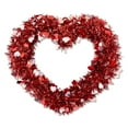 thumbnail image 1 of Tinsel Heart Wreath, Red and Pink, 15", Valentine's Day by Way To Celebrate, 1 of 5