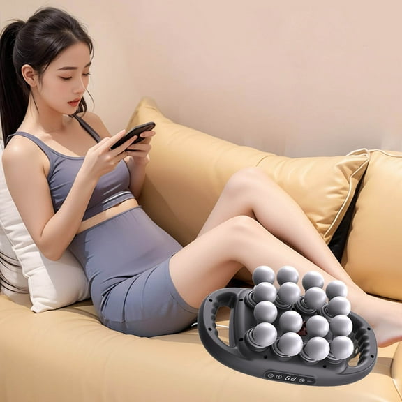 16 Head Massage Gun Deep Tissue for Neck, Shoulder, Back Massager – Electric Neck Massager for Muscle Recovery – Quiet, Portable & Powerful Full Body Tool, Pain Relief