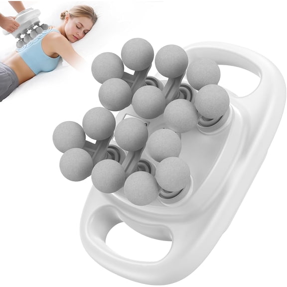 16-Head Massage Gun Set, Deep Tissue Percussion Massager with 8 Modes & 50 Intensities, Portable Quiet Muscle Massage Gun for Legs, Waist, Back, Neck, Buttocks Muscles Pain Relief, White