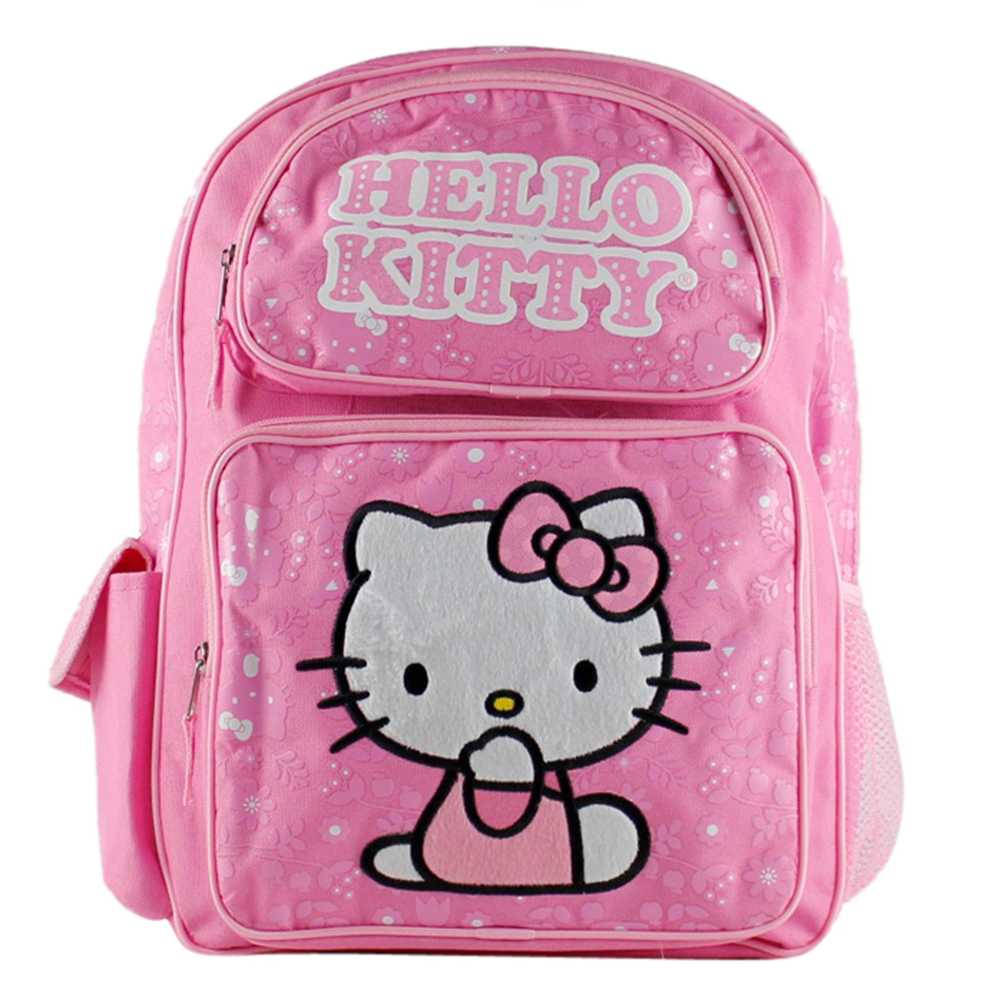 Babyhug Kitty Print Fashion Backpacks - Pink main image 0