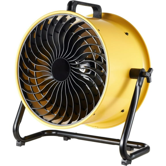 16" High-Velocity Drum Air Circulator Fan, 2800 CFM Large Airflow, 3 Speeds, 180-Degree Tilt, Heavy-Duty Industrial Floor Fan with Metal Blades, UL Safety Listed